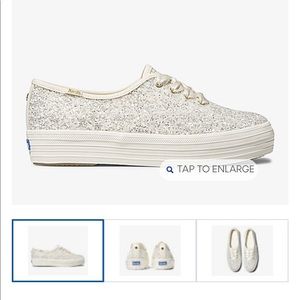 Keds Kate Spade NY Triple Glitter Shoes 6.5